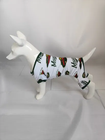 Цифровая печатная крутая одежда для собак, дизайнерская забавная пижама для маленьких собак